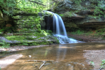 Captured Solitude - Lost Creek Falls -Cornucopia, Wisconsin